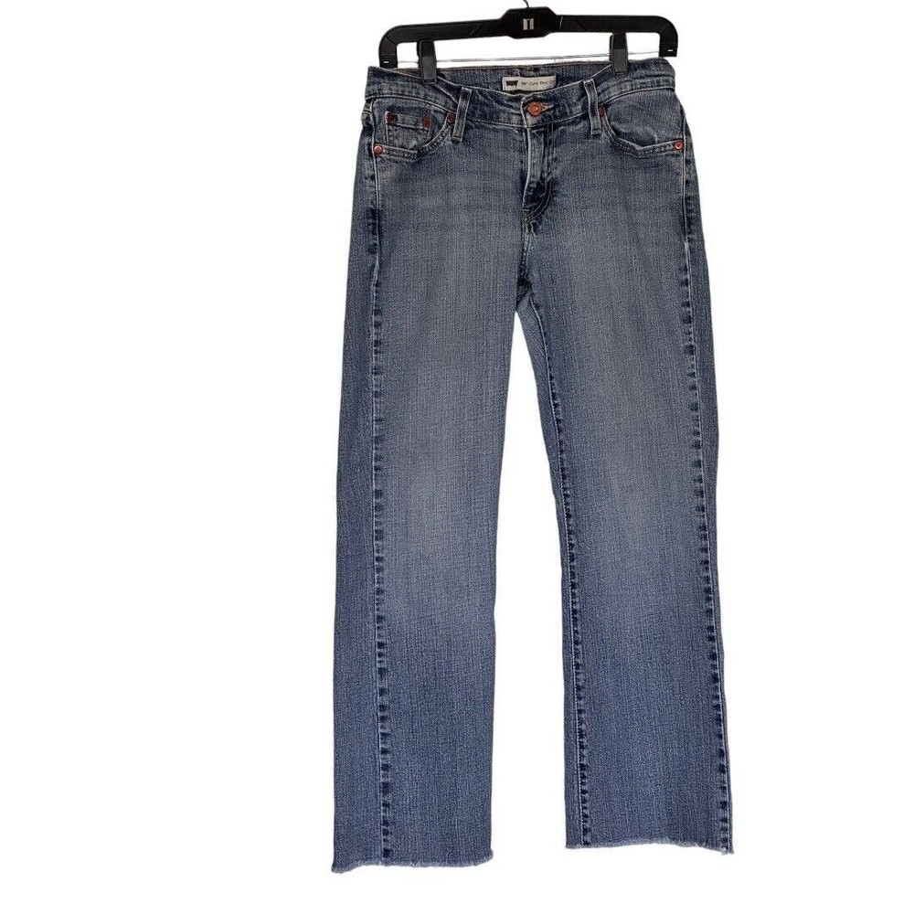 Levi’s Women’s  529 Curvy Boot Cut  Frayed Hem Mid Rise Jeans 10M
